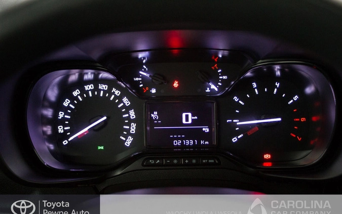 Toyota Proace City cena 89999 przebieg: 21369, rok produkcji 2022 z Warszawa małe 46